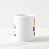 イースター卵カラフル飾イースター卵かわいいおもしろい コーヒーマグカップ (中央)