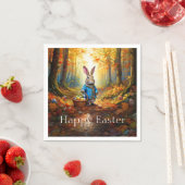 イースター卵バスケット付きペーターイースターバニー スタンダードカクテルナプキン (インサイチュ)