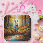 イースター卵バスケット付きペーターイースターバニー ペーパープレート (パーティー)