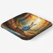 イースター卵バスケット付きペーターイースターバニー ペーパープレート (傾斜あり)