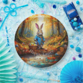 イースター卵バスケット付きペーターイースターバニー ペーパープレート (パーティー)