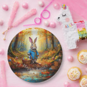 イースター卵バスケット付きペーターイースターバニー ペーパープレート (パーティー)