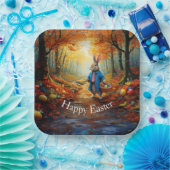 イースター卵バスケット付きペーターイースターバニー ペーパープレート (パーティー)