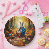 イースター卵バスケット付きペーターイースターバニー ペーパープレート (パーティー)