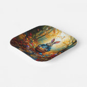 イースター卵バスケット付きペーターイースターバニー ペーパープレート (傾斜あり)