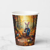 イースター卵バスケット付きペーターイースターバニー 紙コップ (裏面)
