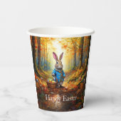 イースター卵バスケット付きペーターイースターバニー 紙コップ (裏面)