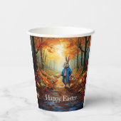 イースター卵バスケット付きペーターイースターバニー 紙コップ (裏面)