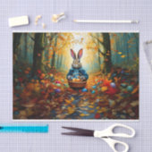 イースター卵バスケット付きペーターイースターバニー 薄葉紙 (クラフト)