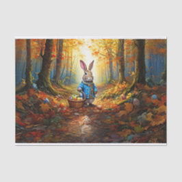 イースター卵バスケット付きペーターイースターバニー 薄葉紙