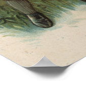 イースター卵バスケット持ち卵の少年 ポスター (角)