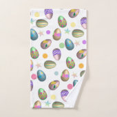 イースター卵パターン バスタオルセット (ハンドタオル)