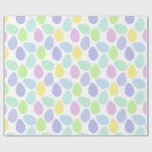 イースター卵パターン ラッピングペーパー (フラット)
