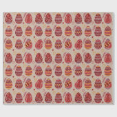 イースター卵パターン ラッピングペーパー (フラット)