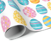 イースター卵パターン ラッピングペーパー (ロールコーナー)