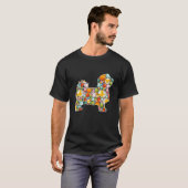 イースター卵マルチーズドッグイースターデイ子供たち男性女性 Tシャツ (正面フル)