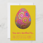 イースター卵狩りイースターガーリーパーティーイースター卵 招待状 (正面)