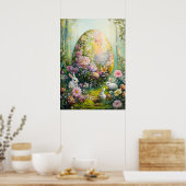 イースター卵狩りファンタジー林ポスター ポスター (キッチン)