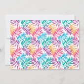 イースター卵狩り招待。水彩花 招待状 (裏面)