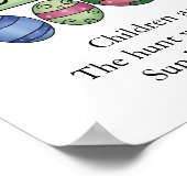 イースター卵狩り発表広告ポスター ポスター (角)