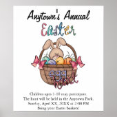 イースター卵狩り発表広告ポスター ポスター (正面)