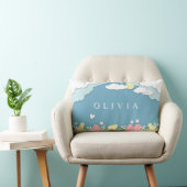 イースター卵狩り、春休日のペーパーカット名 ランバークッション (椅子)