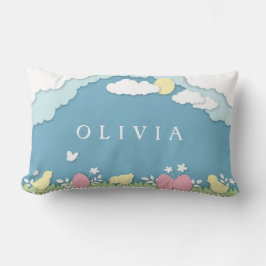 イースター卵狩り、春休日のペーパーカット名 ランバークッション