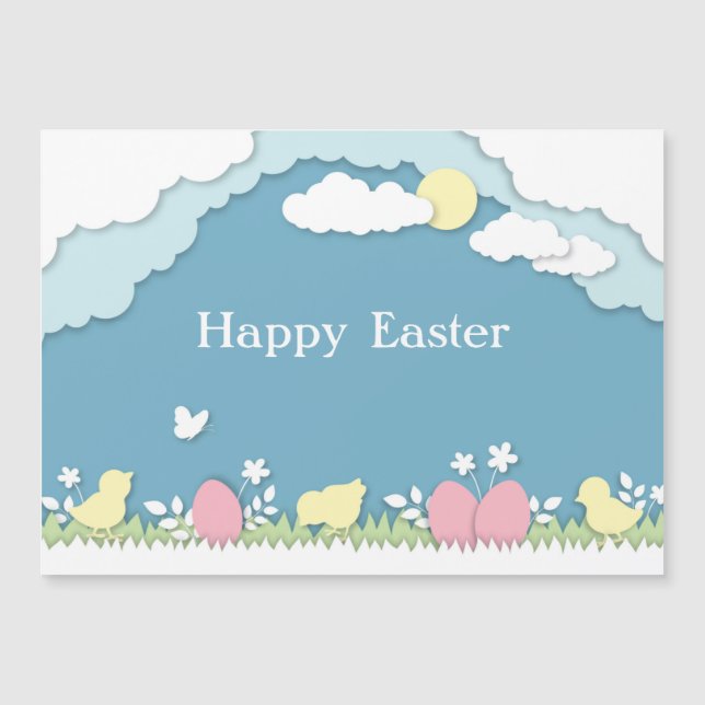 イースター卵狩り、春休日のペーパーカット自然 (正面)