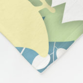 イースター卵狩り、春休日のペーパーカット自然 フリースブランケット (角)