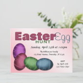 イースター卵狩り~ 4卵イースター招待状 招待状 (スタンド正面)