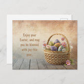 イースター卵 シーズンポストカード (正面/裏面)