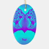～イースター卵～色数々のフラクタル～ セラミックオーナメント (右)