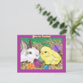 イースター友人のカスタマイズ可能な招待 招待状 (スタンド正面)