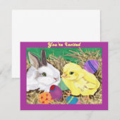 イースター友人のカスタマイズ可能な招待 招待状 (正面/裏面)