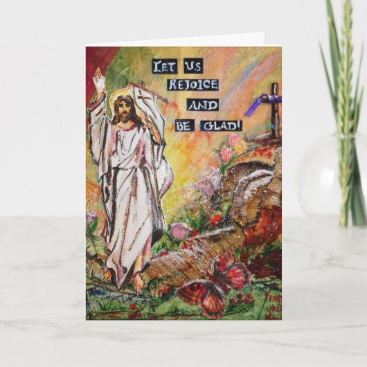 イースター喜びの挨拶状 シーズンカード (正面)