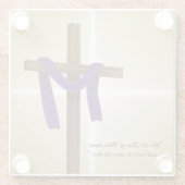 イースター四旬紫ドレープ復活の日 ガラスコースター (裏面)