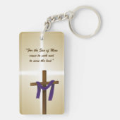 イースター四旬紫ドレープ復活の日 キーホルダー (裏面)