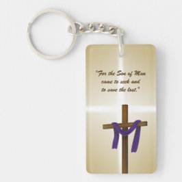 イースター四旬紫ドレープ復活の日 キーホルダー