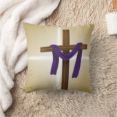 イースター四旬紫ドレープ復活の日 クッション (ブランケット)