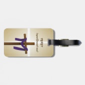 イースター四旬紫ドレープ復活の日 ラゲッジタグ (裏面横)