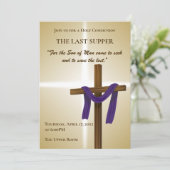 イースター四旬紫ドレープ復活の日 招待状 (スタンド正面)