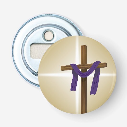 イースター四旬紫ドレープ復活の日 栓抜き (正面)