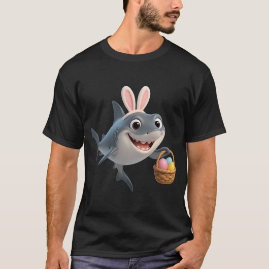イースター回転サメ Tシャツ (正面)