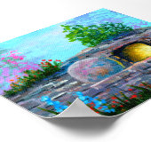 イースター墓クリスチャン猫クリエイションアーツ ポスター (角)