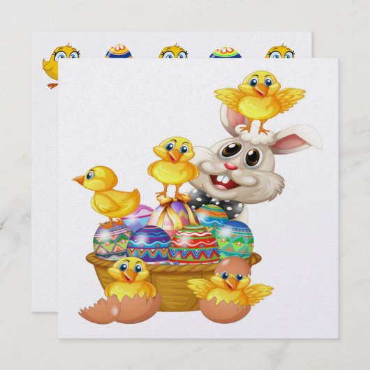 イースター大切招待状 招待状 (正面/裏面)