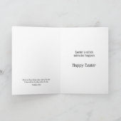 イースター奇跡カードを持つ猫 シーズンカード (内部)