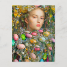 イースター女神はがき