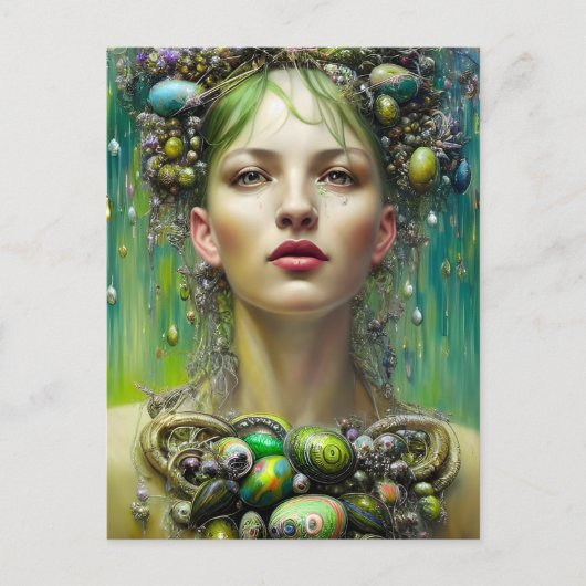 イースター女神はがき ポストカード (正面)