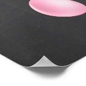 イースター妊娠の発表Chalkboardサイン ポスター (角)