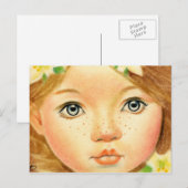 イースター妖精の花はがき シーズンポストカード (正面/裏面)